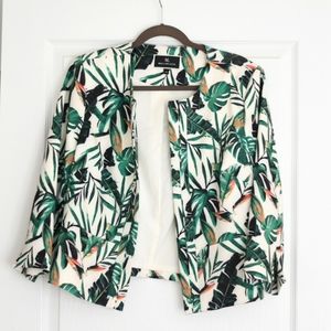 Melanie lyne blazer with leaf design